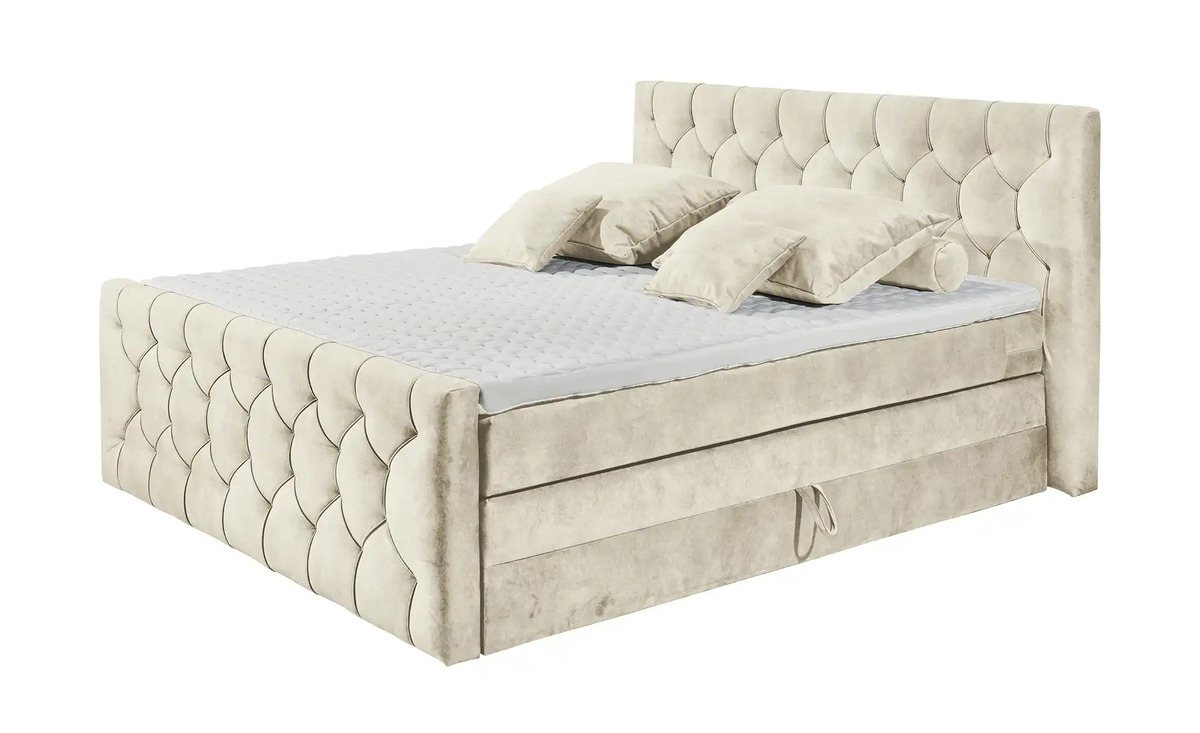 Bild 1 von Boxspringbett  Cashfield ¦ creme ¦ Maße (cm): B: 200 H: 113 Betten > Boxspringbetten - Sconto