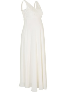 Umstands-Hochzeitskleid mit Spitze, 40, Weiß