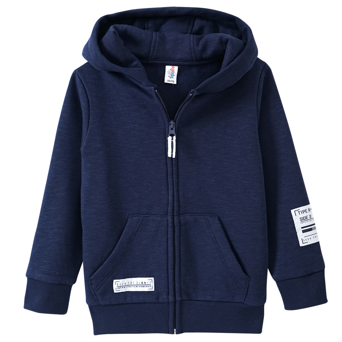 Bild 1 von Jungen Sweatjacke mit Flammgarn DUNKELBLAU