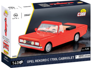 COBI - Opel Rekord 1700 L Cabrio Bausatz, Mehrfarbig, Mehrfarbig
