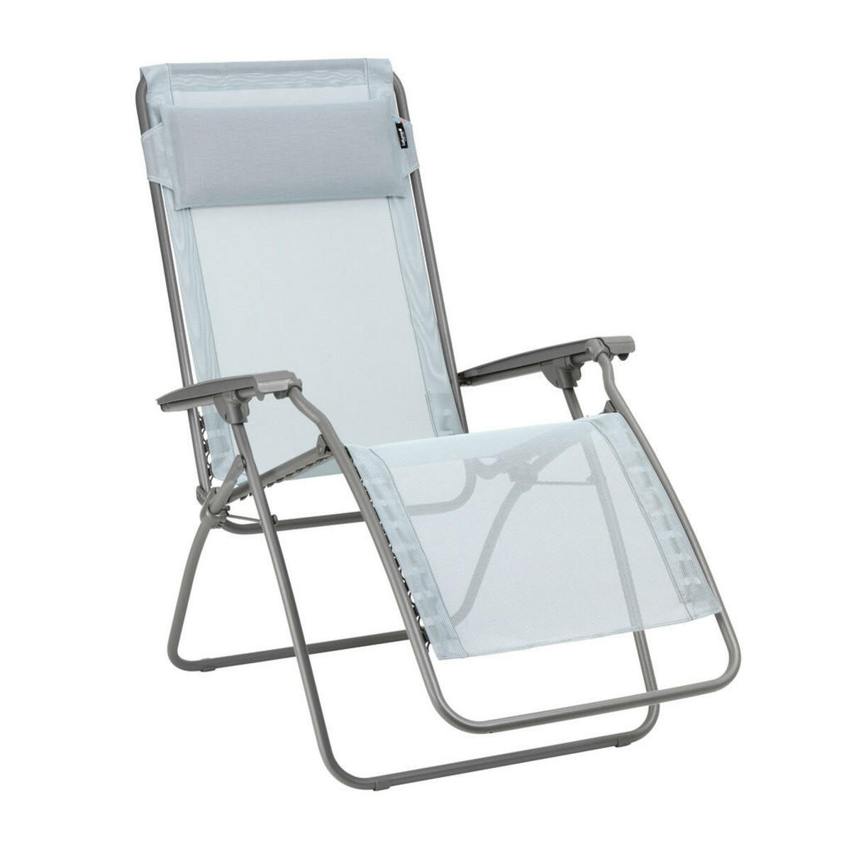 Bild 1 von Lafuma Mobilier Garten-Relaxsessel, Hellblau, Metall, Textil, 67x114x88 cm, klappbar, wetterbeständig, UV-beständig, inklusive Armlehnen, Bezug abnehmbar, abwischbar, Nackenkissen ergonomische Rüc
