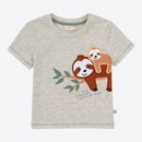 Bild 1 von Baby-Jungen-T-Shirt mit Faultier-Applikation ,Beige