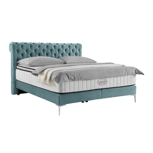 Bild 1 von Boxspringbett Queen in Smaragdgrün ca. 160x200cm, Smaragdgrün