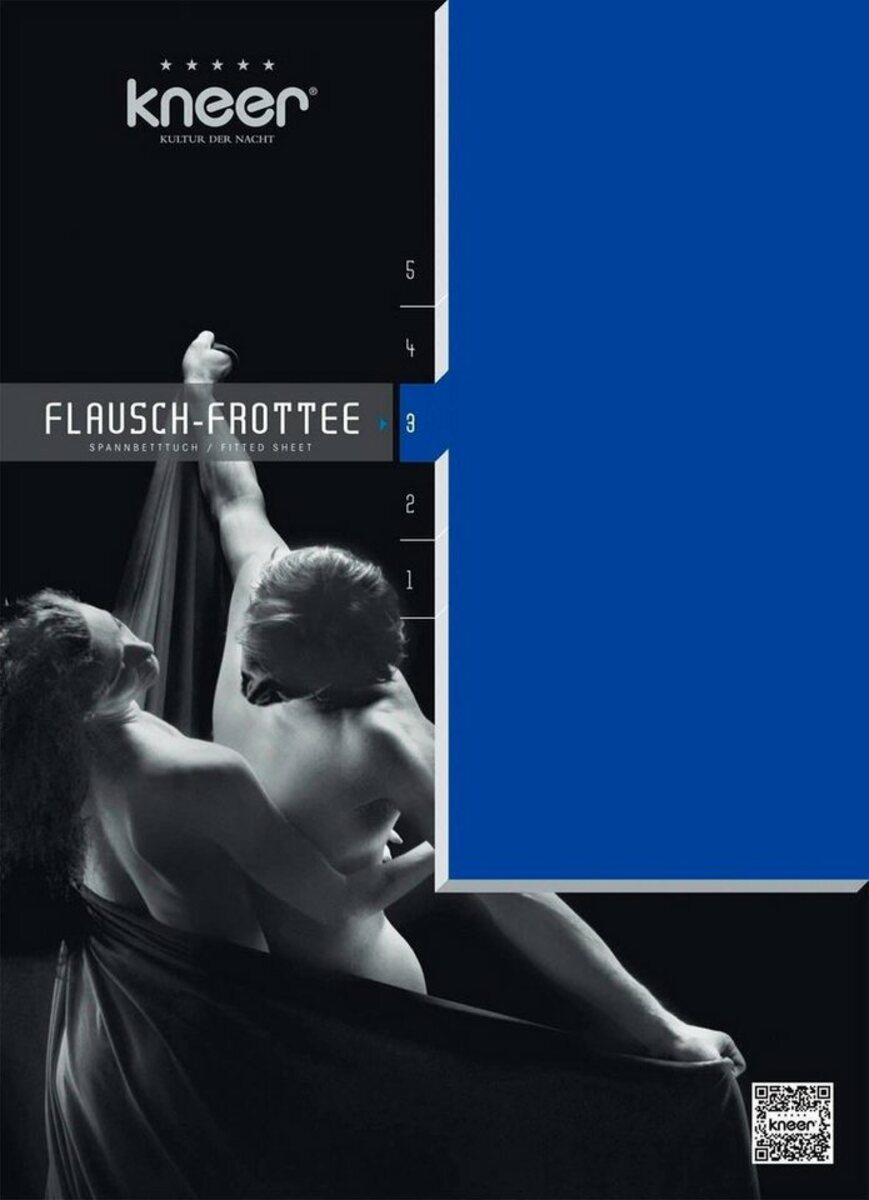 Bild 1 von Spannbettlaken Flausch-Frottee, Kneer, Frottee, Gummizug: rundum, (1 Stück), flauschig, Blau