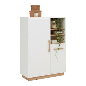 Highboard Luna White in Weiß ca. 93x130x40cm