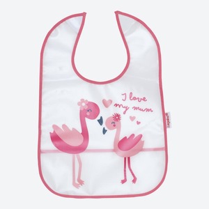 Baby-Mädchen-Lätzchen mit Flamingo-Aufdruck ,Light-rose