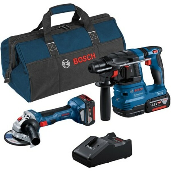 Bild 1 von Bosch Professional Combi-Kit GWS 18V-7 + GBH 18V-22 mit 2x 4.0Ah & GAL in Tasche