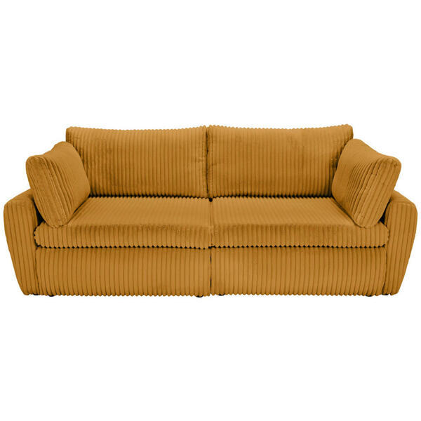 Bild 1 von Carryhome Schlafsofa, Orange, Textil, 2-Sitzer, Füllung: Schaumstoff, 240x90x120 cm, Stoffauswahl, Liegefunktion, Schlafen auf Sitzhöhe, Rücken echt, Kinder- & Jugendzimmer, Jugendmöbel, Jugendso