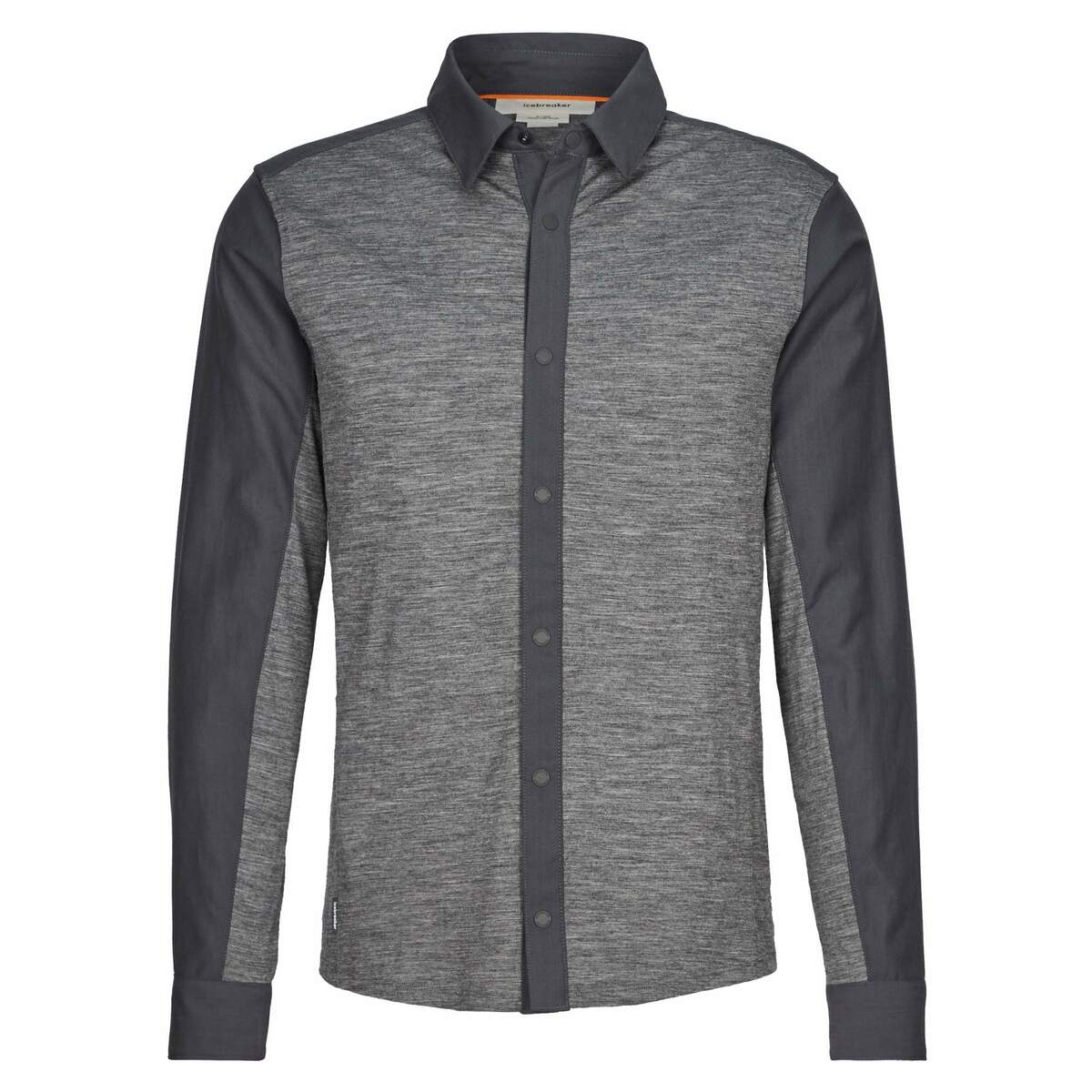 Bild 1 von Icebreaker
              
                Icebreaker M HIKE LS TOP Herren Outdoor Hemd MONSOON/GRITSTONE HTHR/CB