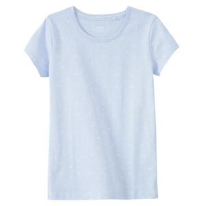 Mädchen T-Shirt mit Allover-Print HELLBLAU