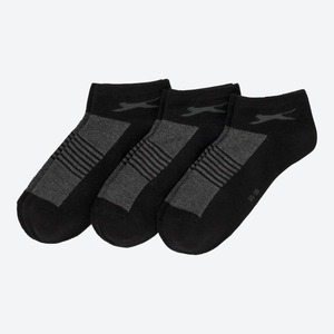 Slazenger Damen-Sport-Sneaker-Socken, 3er-Pack ,Black