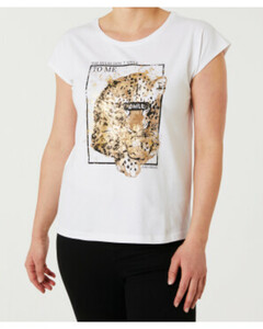 T-Shirt mit Schimmer
       
      Janina, verschiedene Designs
     
      weiß bedruckt