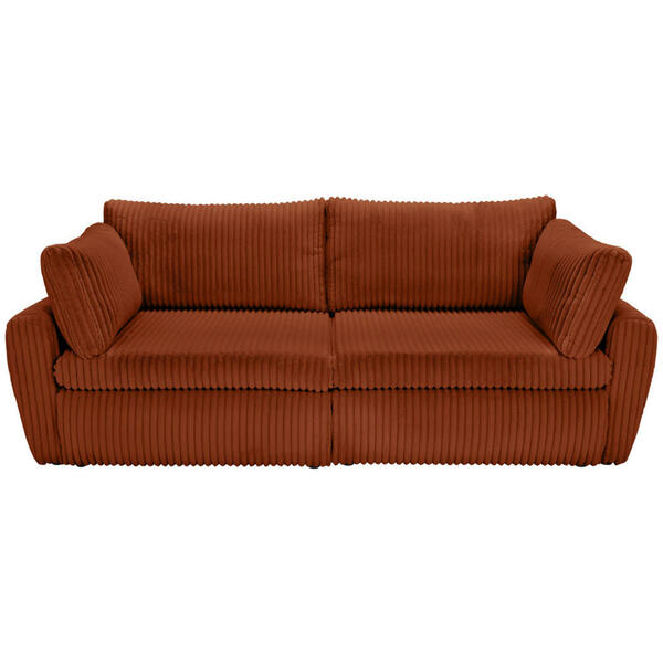 Bild 1 von Carryhome Schlafsofa, Terracotta, Textil, 2-Sitzer, Füllung: Schaumstoff, 240x90x120 cm, Stoffauswahl, Liegefunktion, Schlafen auf Sitzhöhe, Rücken echt, Kinder- & Jugendzimmer, Jugendmöbel, Juge