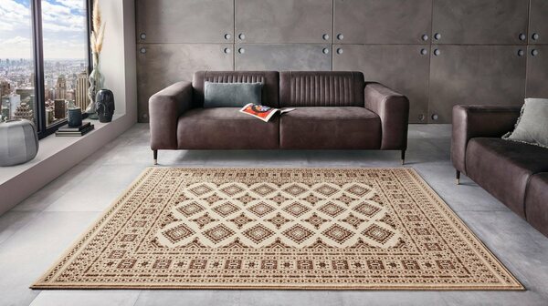 Bild 1 von Teppich Sao Buchara, NOURISTAN, rechteckig, Höhe: 9 mm, Kurzflor, Orientalisch, Teppich, Modern, Wohnzimmer, Flur, Esszimmer, Beige