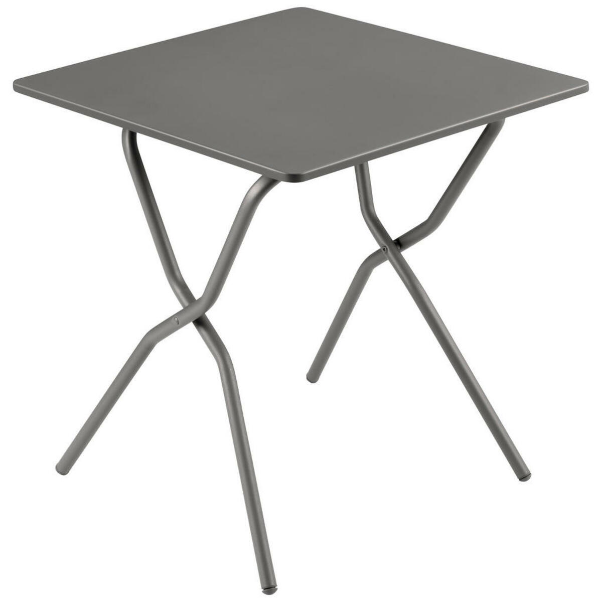 Bild 1 von Lafuma Mobilier Gartenklapptisch, Anthrazit, Titan, Metall, rechteckig, Rundrohr, X-Form, 64x73x70 cm, klappbar, UV-beständig, wetterbeständig, platzsparend, Balkonmöbel, Balkontische