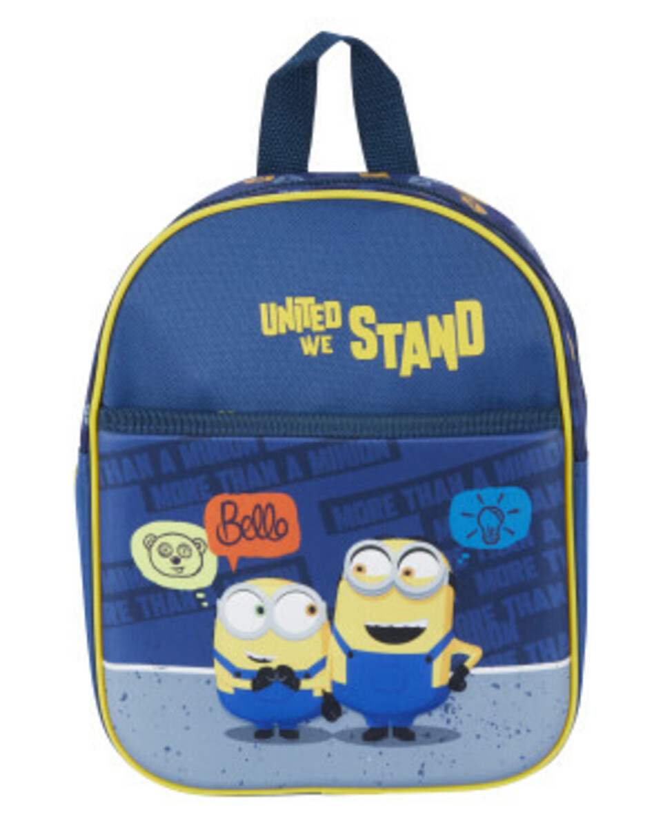 Bild 1 von Minions Rucksack
       
      ca. 22 x 10,5 x 28 cm
     
      blau bedruckt