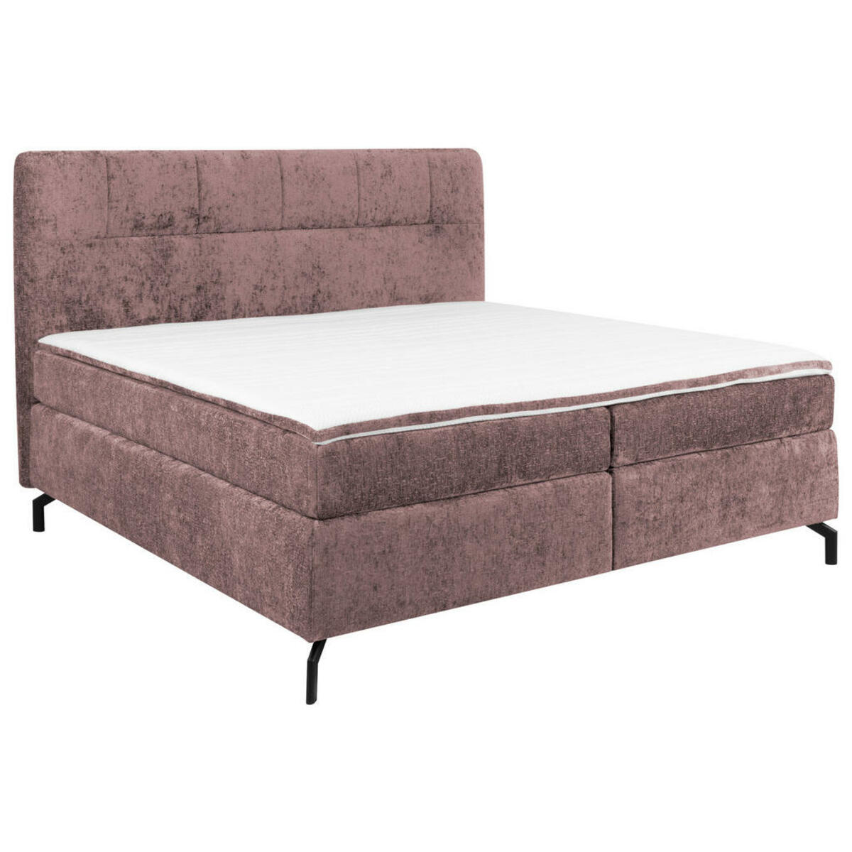 Bild 1 von Esposa Boxspringbett, Altrosa, Textil, H4, Höhe ca. 17 cm, 180x200 cm, Stoffauswahl, Topper durchgehend, Matratze in verschiedenen Härtegraden erhältlich, Schlafzimmer, Betten, Doppelbetten