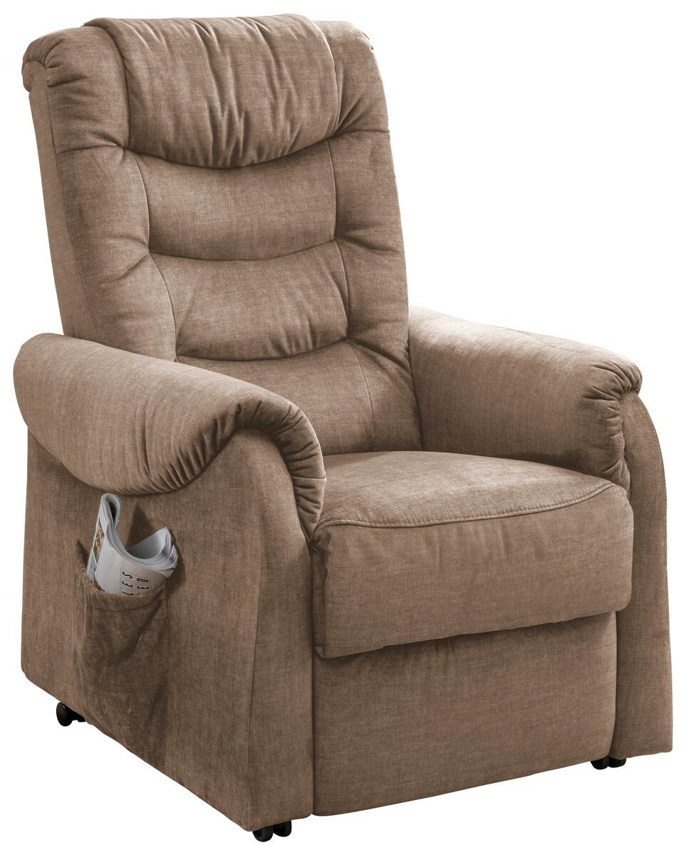 Bild 1 von Fernsehsessel Nino Hellbraun Velours, Hellbraun