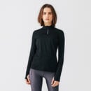 Bild 1 von KALENJI Laufshirt langarm Damen warm - Zip