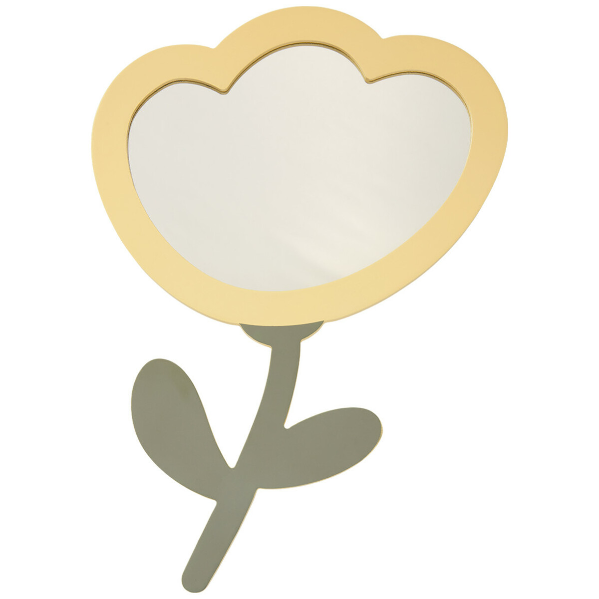 Bild 1 von Spiegel in Blumenform HELLGELB / OLIV