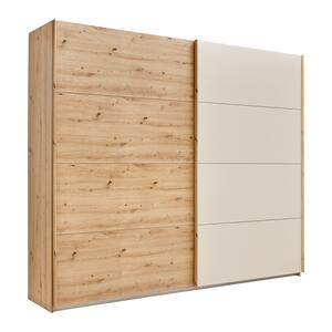 Schwebetürenschrank Quadra in Eiche Artisan, Eiche Artisan