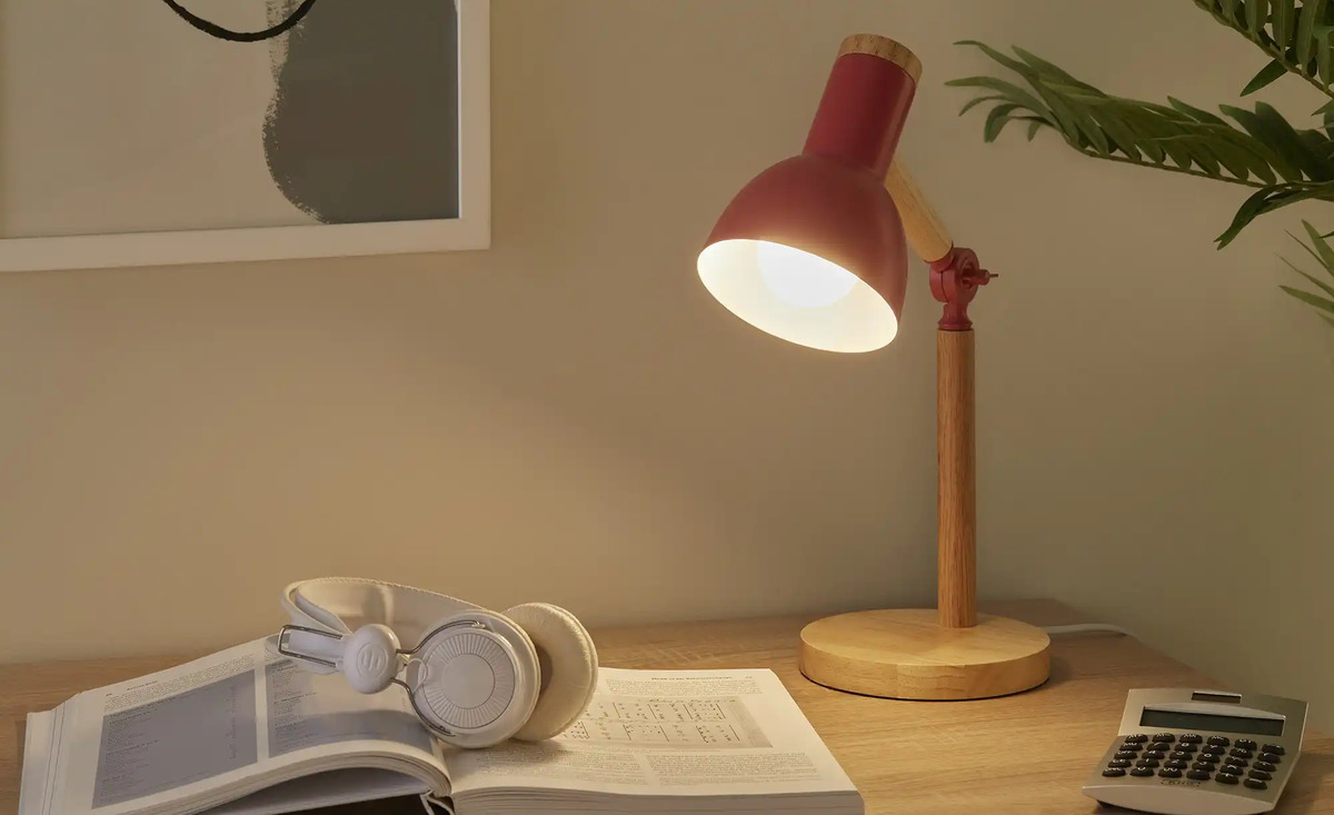 Bild 1 von KHG Tischleuchte, 1-flammig, Bambus/ Pink Rosa