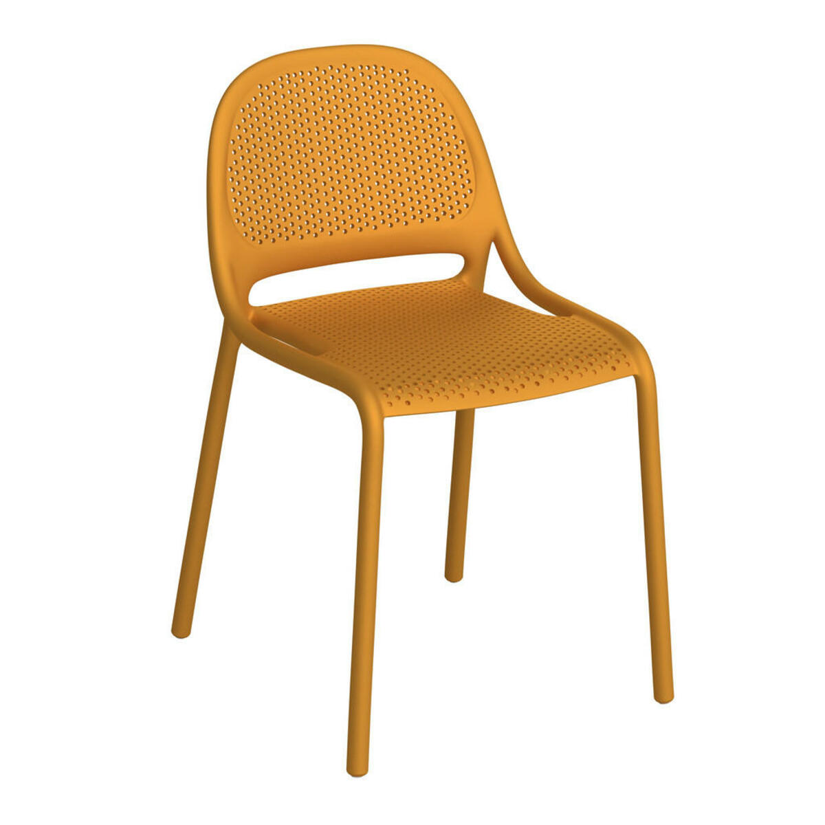 Bild 1 von Ambia Garden Gartenstuhl, Gelb, Kunststoff, konisch, 50x81x55 cm, Bsci, Gartenmöbel, Gartenstühle