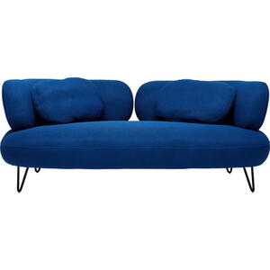 Kare-Design 2-Sitzer-Sofa, Blau, Textil, Füllung: Polyurethan (Pur), 182x72x94 cm, Wohnzimmer, Sofas & Couches, Sofas, 2-Sitzer Sofas