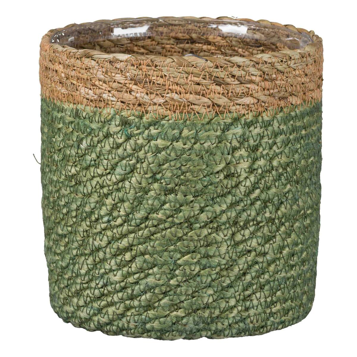 Bild 1 von Übertopf Kalkutta I in Salbeigrün ca. Ø 14cm, Salbeigrün