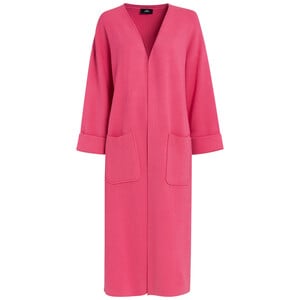 Damen Strickjacke lang geschnitten PINK