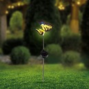 Bild 1 von Solar-Stecker mit Schmetterling, ca. 12x12x38cm ,Yellow