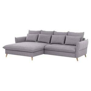 Livetastic Eckschlafsofa, Hellbraun, Textil, Buche, vollmassiv, 4-Sitzer, Füllung: Schaumstoffflocken,Schaumstoffflocken, 274x170 cm, Stoffauswahl, seitenverkehrt erhältlich, Schlafen auf Sitzhöhe