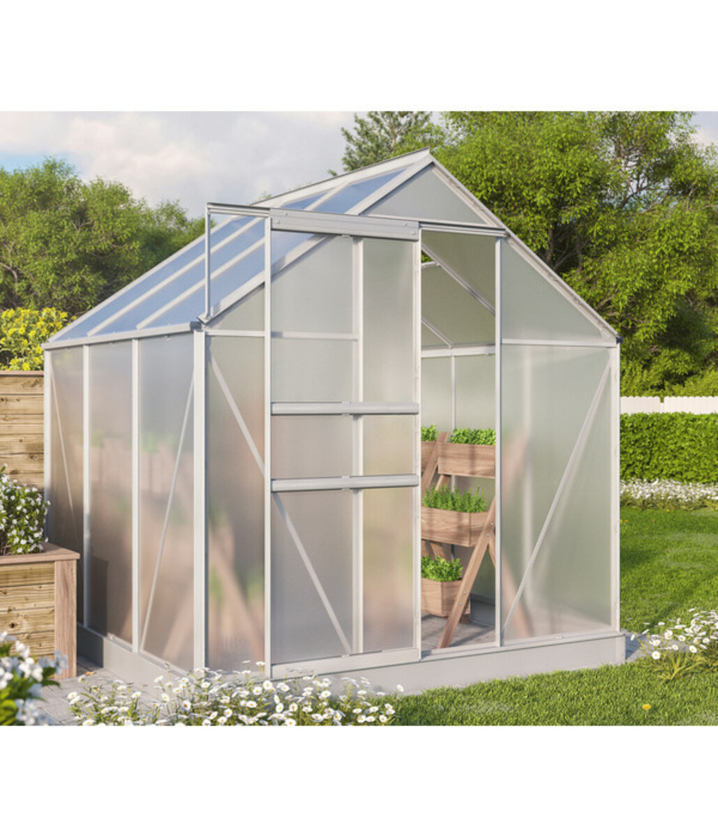 Bild 2 von Vitavia Gewächshaus Comet HKP aluminium, ca. B195/H197/T197 cm