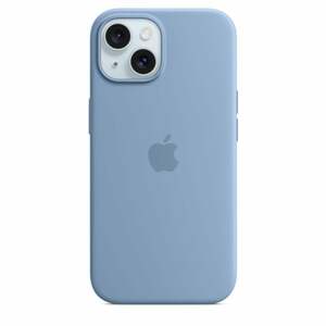 iPhone 15 Silikon Case mit MagSafe - Winterblau
