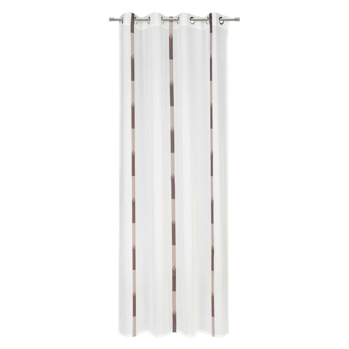 Bild 1 von Dieter Knoll Ösenschal Miguel, Braun, Taupe, Textil, Struktur, 140x260 cm, Oeko-Tex® Standard 100, Wohntextilien, Gardinen & Vorhänge, Fertiggardinen