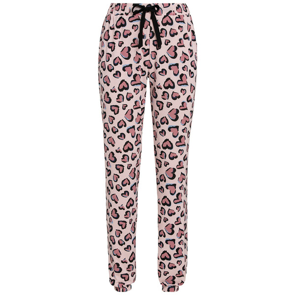 Lovasy Damen Schlafanzug Hose Lang - Baumwolle Pyjamahose Mit Taschen & Kordelzug