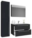 Bild 1 von Badezimmer ''Badinos'', in Schwarz, 4-tlg, Schwarz