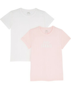 T-Shirts im Doppelpack
       
      2er-Pack, Y.F.K.
     
      weiß/rosa