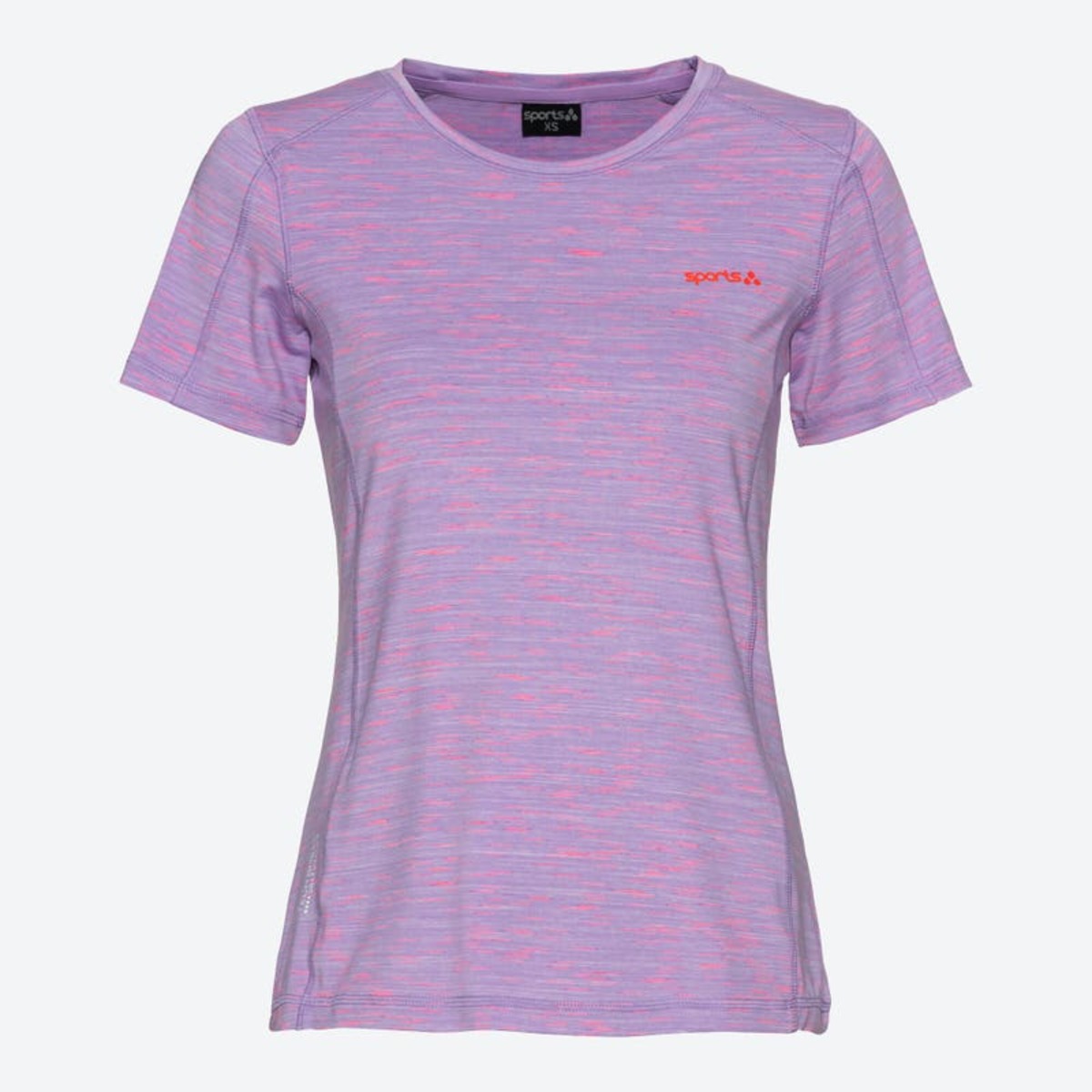 Bild 1 von Damen-Fitness-T-Shirt in Space-Dye-Optik ,Light-violet