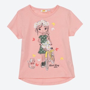 Mädchen-T-Shirt mit tollem Frontaufdruck ,Rose