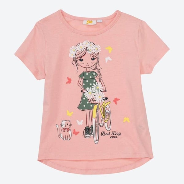 Bild 1 von Mädchen-T-Shirt mit tollem Frontaufdruck ,Rose