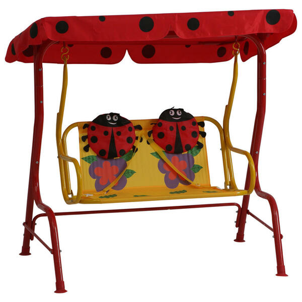 Bild 1 von Siena Garden Kinder-Hollywoodschaukel, Rot, Textil, 115x118x75 cm, wetterbeständig, Gartenmöbel, Hollywoodschaukeln