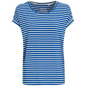 Damen T-Shirt mit Streifen BLAU / WEISS