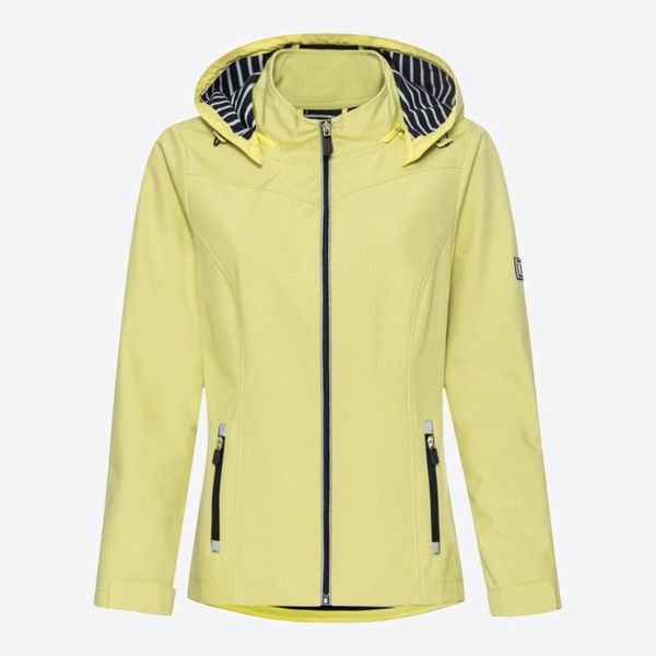 Bild 1 von Damen-Softshell-Jacke mit abnehmbarer Kapuze ,Light-yellow