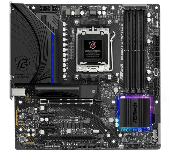 Bild 1 von B650M PG Riptide, DDR5, AM5, micro ATX Mainboard