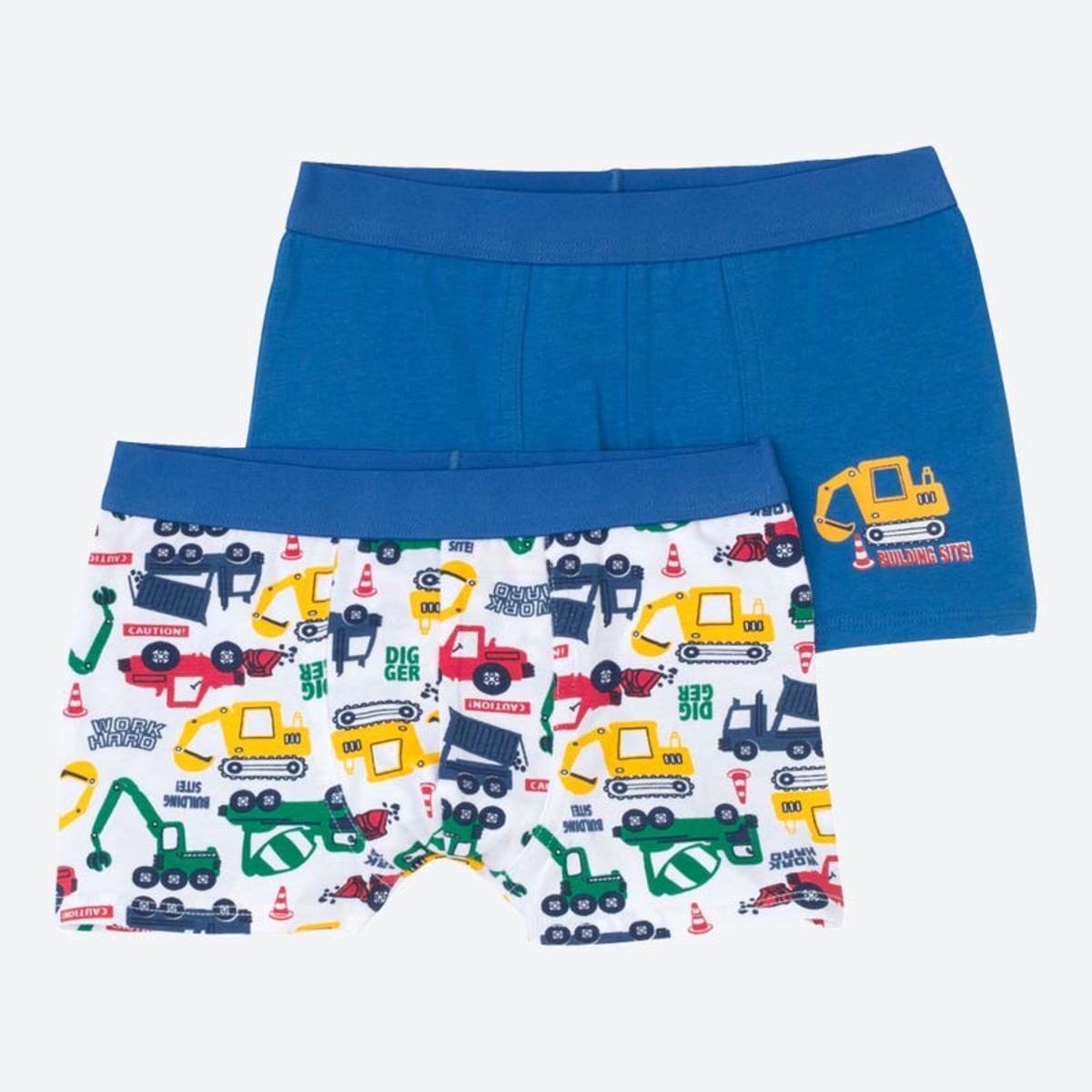 Bild 1 von Jungen-Retroshorts mit Fahrzeug-Muster, 2er-Pack ,Blue