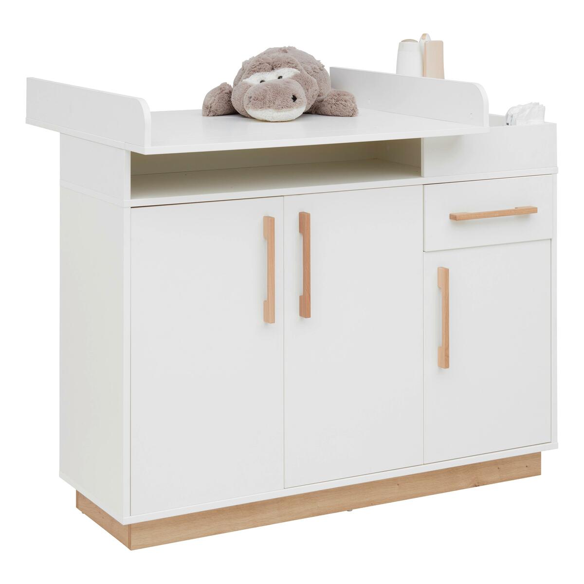 Bild 1 von Wickelkommode Luna White in Weiß ca. 117x100cm, Weiß