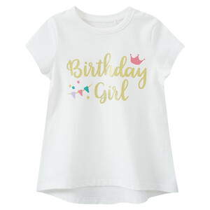 Mädchen T-Shirt zum Geburtstag WEISS