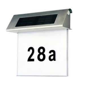 Solarleuchte Solar House, Schwarz, Weiß, Metall, Kunststoff, rechteckig, 6x23x22 cm, kabellos, Dämmerungssensor, Lampen & Leuchten, Leuchtenserien