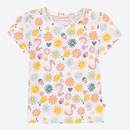 Bild 1 von Baby-Mädchen-T-Shirt mit tollem Muster ,White